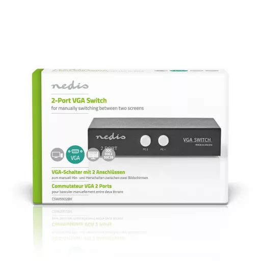 Nedis CSWI5902BK videojel kapcsoló VGA