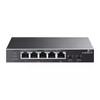   TP-Link TL-SG1005P-PD hálózati kapcsoló Gigabit Ethernet (10/100/1000) Ethernet-áramellátás (PoE) támogatása Fekete