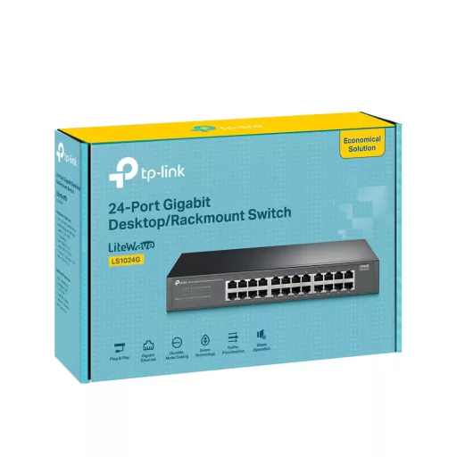 TP-Link LS1024G hálózati kapcsoló Beállítást nem igénylő (unmanaged) Gigabit Ethernet (10/100/1000) Fekete