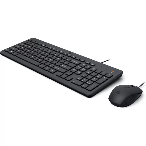 HP 150 Wired Mouse and Keyboard Combination billentyűzet Egér mellékelve USB Fekete