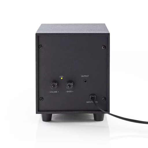 Nedis CSPR10021BK hangfalszett 16 W PC Fekete 2.1 csatornák