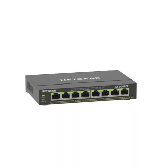   NETGEAR 8-Port Gigabit Ethernet High-Power PoE+ Plus Switch (GS308EPP) Vezérelt L2/L3 Gigabit Ethernet (10/100/1000) Ethernet-áramellátás (PoE) támogatása Fekete