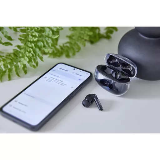 Intenso Buds Earphone Plus T310AE Black Fejhallgató True Wireless Stereo (TWS) Hallójárati Hívások/zene/sport/általános USB C-típus Bluetooth Fekete