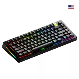   Glorious Gaming GMMK 3 PRO HE 75% Prebuilt billentyűzet Játék RF vezeték nélküli + Bluetooth QWERTY Amerikai angol Fekete