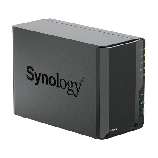 Synology DiskStation DS224+ tárolószerver NAS Asztali Intel® Celeron® J4125 2 GB DDR4 0 TB Fekete