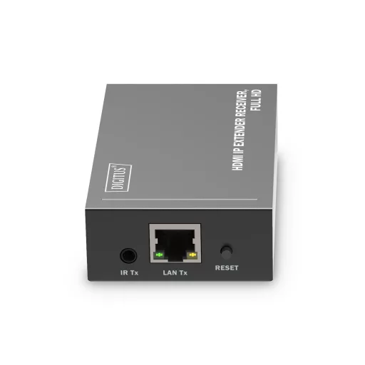 Digitus DS-55518 audió/videó jeltovábbító AV receiver Fekete