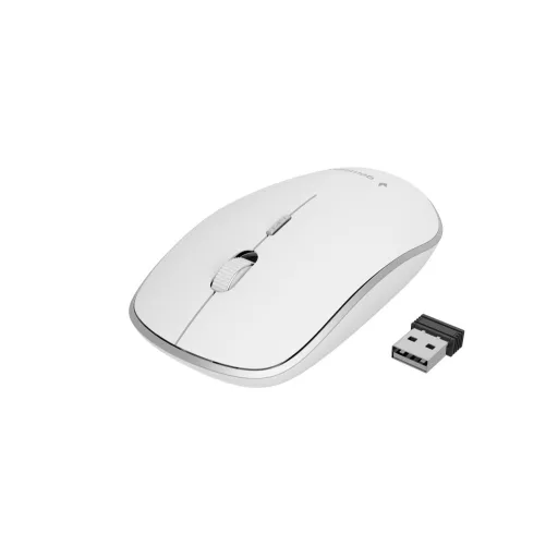 Gembird MUSW-4B-01-W egér Irodai Kétkezes Vezeték nélküli RF Optikai 1600 DPI