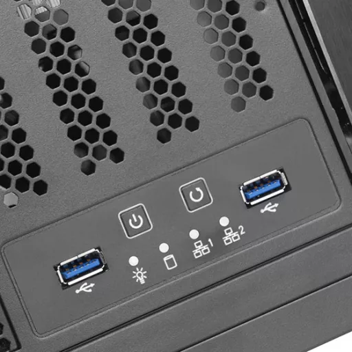 Silverstone RM41-H08 Rack Fekete