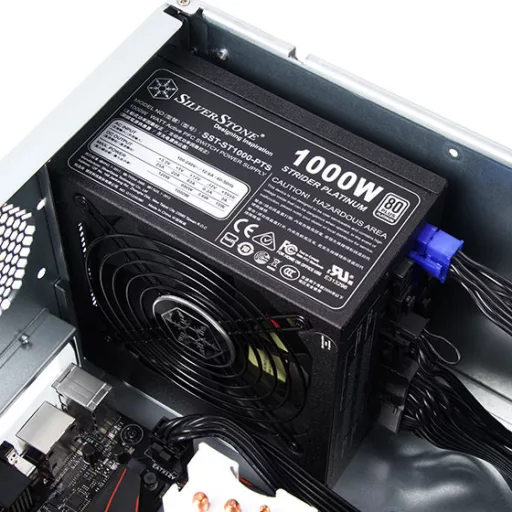 Silverstone RM41-H08 Rack Fekete
