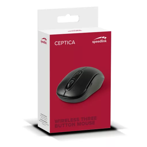 SPEEDLINK SL-630013-BKBK egér Kétkezes Vezeték nélküli RF 1600 DPI