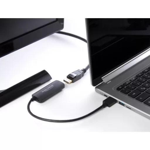 DeLOCK 63206 video átalakító kábel 0,24 M HDMI A-típus (Standard) DisplayPort + Micro-USB Fekete