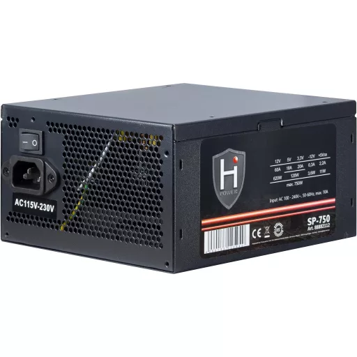 Inter-Tech HIPOWER SP-750 750 W 20+4 pin ATX ATX Fekete