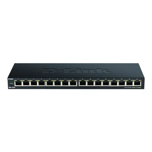 D-Link DGS-1016S Beállítást nem igénylő (unmanaged) Gigabit Ethernet (10/100/1000) Fekete
