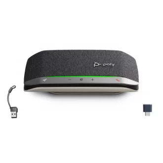   HP Poly Sync 20 Speakerphone USB-C/A Adapter kihangosító PC Fekete