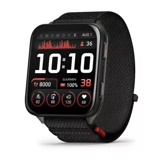   Garmin Venu X1 5,08 cm (2") AMOLED Digitális 448 x 486 pixelek Érintőképernyő Fekete Wi-Fi GPS (műhold)