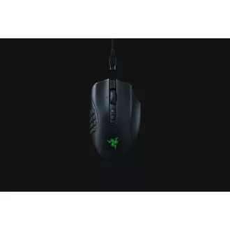   Razer Naga V2 Pro egér Játék Jobbkezes RF Wireless + Bluetooth + USB Type-C Optikai 30000 DPI