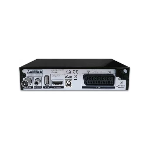 Esperanza EV106R beltéri egység TV-hez (set-top box) Kábel Fekete