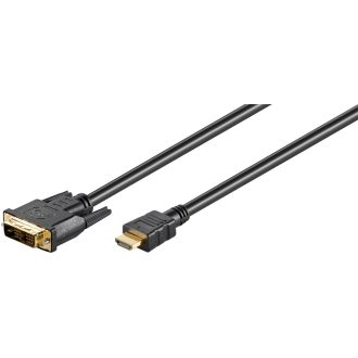 Goobay 51579 video átalakító kábel 1 M HDMI DVI-D Fekete