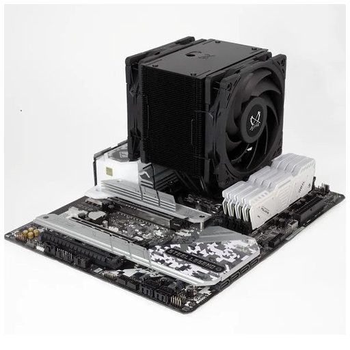 Scythe Mugen 6 Dual Fan Black Edition Processzor Ventilátor 12 cm Fekete 1 db