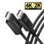 Axagon RVD-HI20C2 video átalakító kábel 1,8 M DisplayPort HDMI Fekete