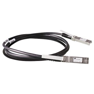   HP 10G SFP+ to SFP+ 3m Direct Attach Copper InfiniBand és száloptikai kábel SFP+ Fekete