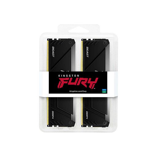 Kingston Technology FURY Beast RGB 64 GB 2 x 32 GB DDR4 3600 MT/másodperc