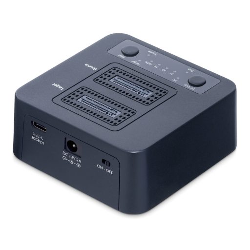 StarTech.com M2-HDD-DUPLICATOR-N1 duplikátor HDD/SSD másoló Fekete 1 másolatok