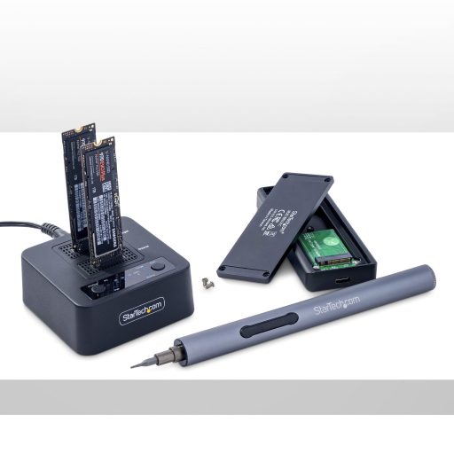 StarTech.com M2-HDD-DUPLICATOR-N1 duplikátor HDD/SSD másoló Fekete 1 másolatok