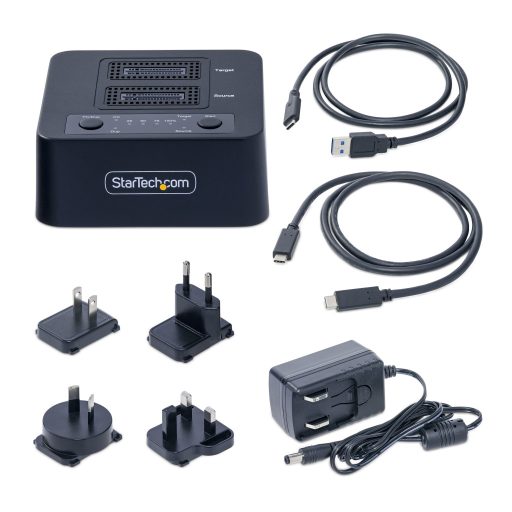 StarTech.com M2-HDD-DUPLICATOR-N1 duplikátor HDD/SSD másoló Fekete 1 másolatok