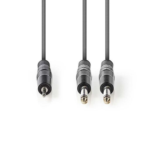 Nedis COTH23200GY15 audio kábel 1,5 M 2 x 6.35mm 3.5mm Szürke