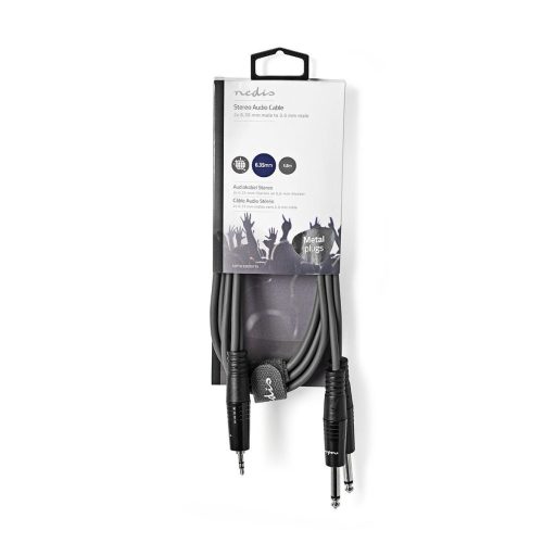 Nedis COTH23200GY15 audio kábel 1,5 M 2 x 6.35mm 3.5mm Szürke