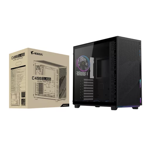 GIGABYTE C400 Midi Tower Fekete