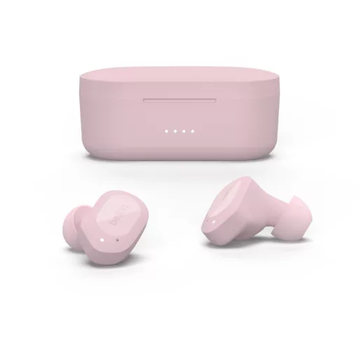 Belkin SOUNDFORM Play Headset True Wireless Stereo (TWS) Hallójárati Bluetooth Rózsaszín