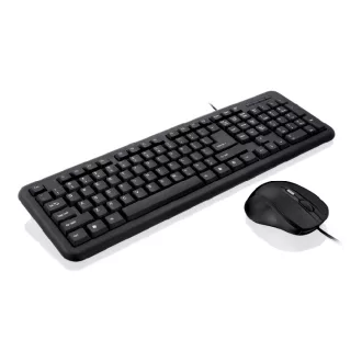   iBox OFFICE KIT II billentyűzet Egér mellékelve USB QWERTY Angol Fekete