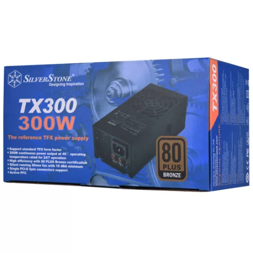 Silverstone TX300 300 W 24-pin ATX TFX Fekete