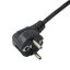 Akyga Power Cord AK-NB-01A for notebooks IEC C5 250V/50Hz 1,5m Fekete CEE7/7 C5 csatlakozó