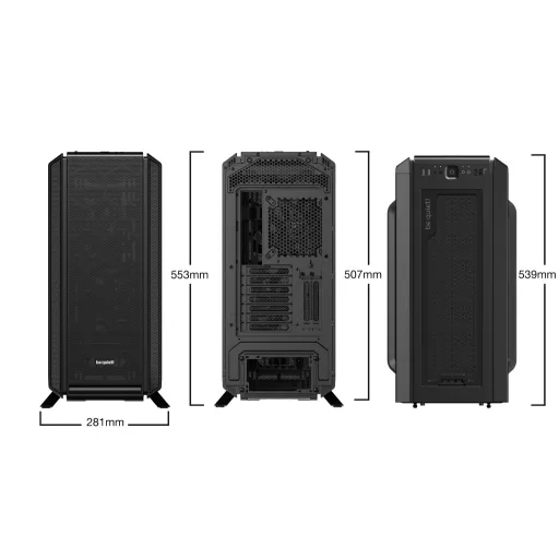 be quiet! Silent Base 802 Black Midi Tower Fekete