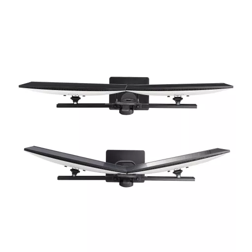 StarTech.com 2MC1S-MONITOR-STAND asztali TV konzol 68,6 cm (27") Fekete