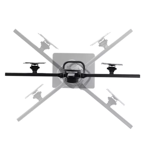 StarTech.com 2MC1S-MONITOR-STAND asztali TV konzol 68,6 cm (27") Fekete