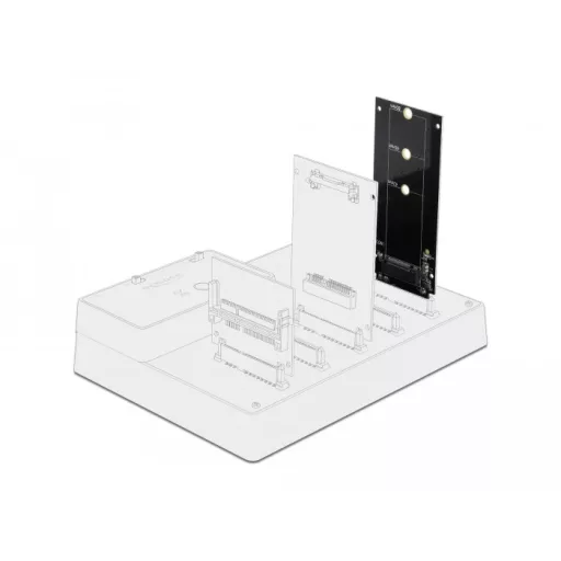 DeLOCK SATA 22 pin male to M.2 Key B slot Belső