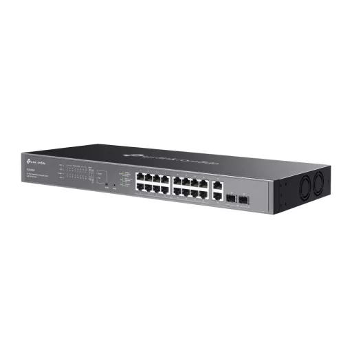 TP-Link Omada ES220GMP hálózati kapcsoló Vezérelt L2 Gigabit Ethernet (10/100/1000) Ethernet-áramellátás (PoE) támogatása Fekete