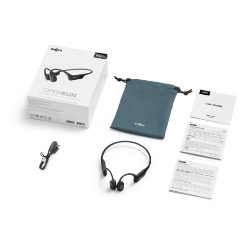 SHOKZ Openrun Mini Headset Vezeték nélküli Nyakpánt Sport Bluetooth Fekete