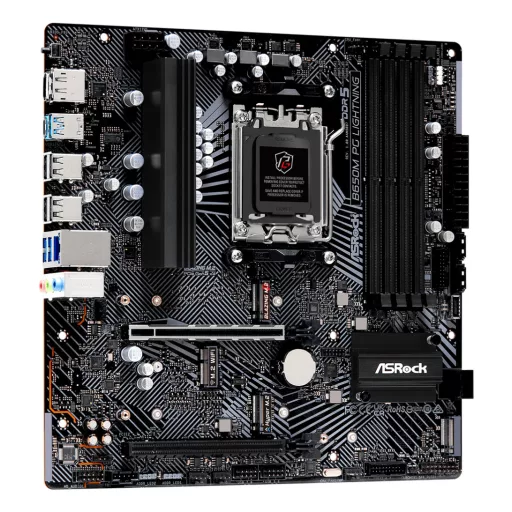 Asrock B650M PG Lightning AMD B650 Socket AM5 Micro ATX