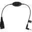 Jabra 8800-00-55 audio kábel 0,3 M QD 2.5mm jack Fekete