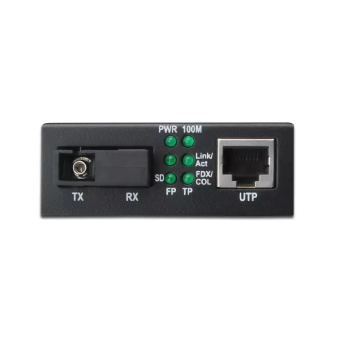 Digitus DN-82122 hálózati média konverter 1000 Mbit/s 1310 nm Single-mode Fekete