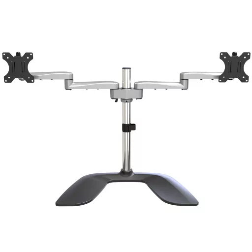StarTech.com ARMDUALSS asztali TV konzol 81,3 cm (32") Fekete, Ezüst