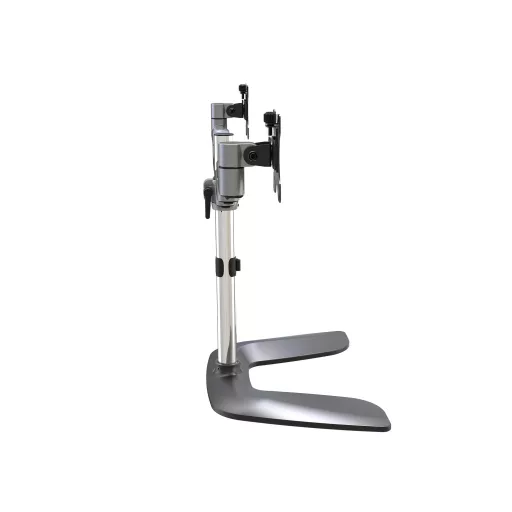 StarTech.com ARMDUALSS asztali TV konzol 81,3 cm (32") Fekete, Ezüst