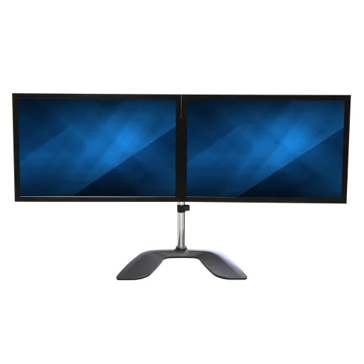 StarTech.com ARMDUALSS asztali TV konzol 81,3 cm (32") Fekete, Ezüst