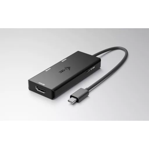 i-tec C31TRIPLE4KHDMIPD video átalakító kábel 0,2 M USB C-típus 3 x HDMI Fekete