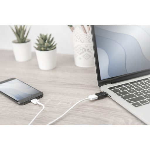 Digitus AK-300506-000-S csatlakozó átlakító USB C USB A Fekete